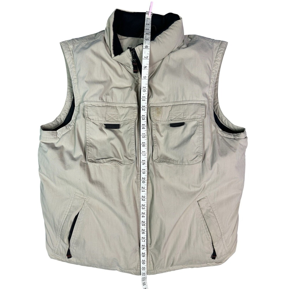 EDDIE BAUER VTG Goose Down Full Zip Puffer Vest Mens Size Large - Picture 4 of 9